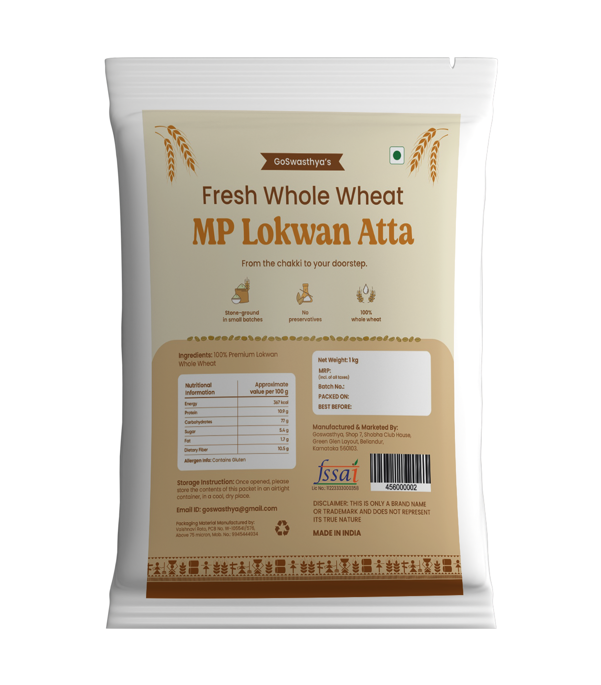 MP Lokwan Premium Stone Ground Atta