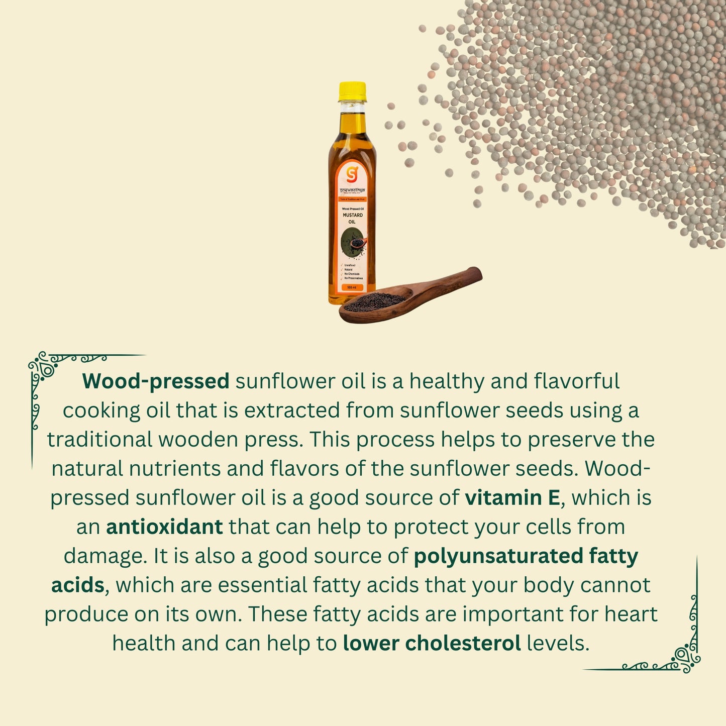 Wood Cold-Pressed Mustard Oil