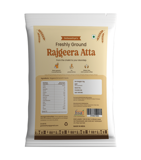 Rajgira Atta | Stone Ground Amaranth Flour 500g
