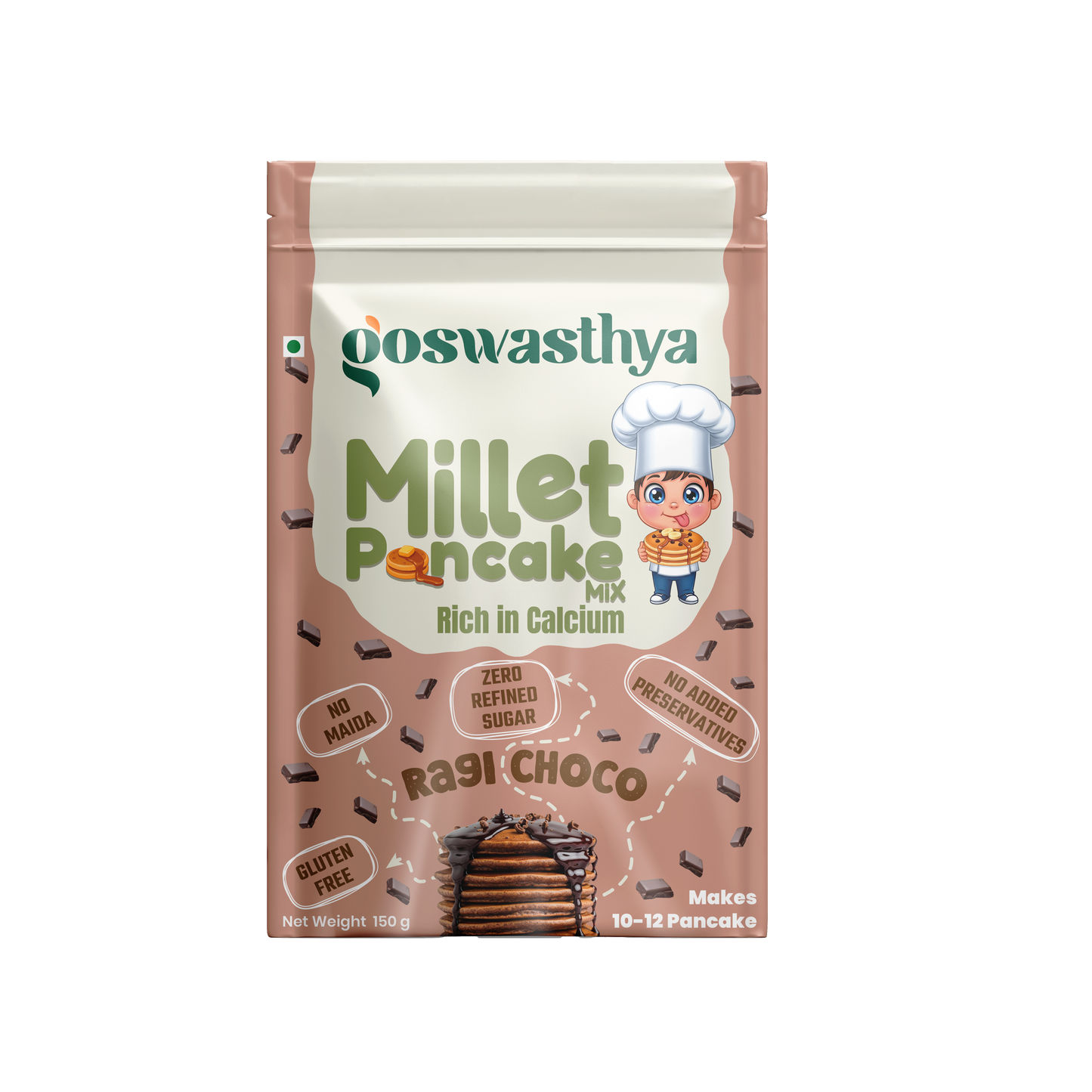 Healthy Millet Ragi Choco Pancake Mix | No Maida | No Refined Sugar | No Preservative-Free