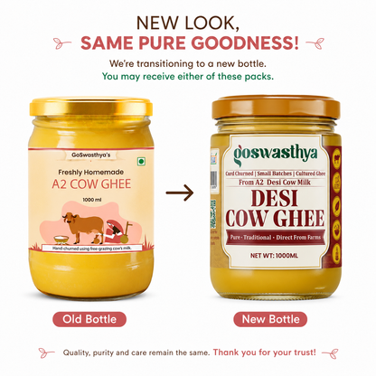 Pure A2 Desi Cow Ghee 1000 ML | Crafted the Traditional Way