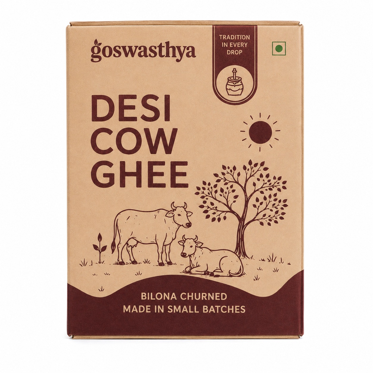 Pure A2 Desi Cow Ghee 1000 ML | Crafted the Traditional Way