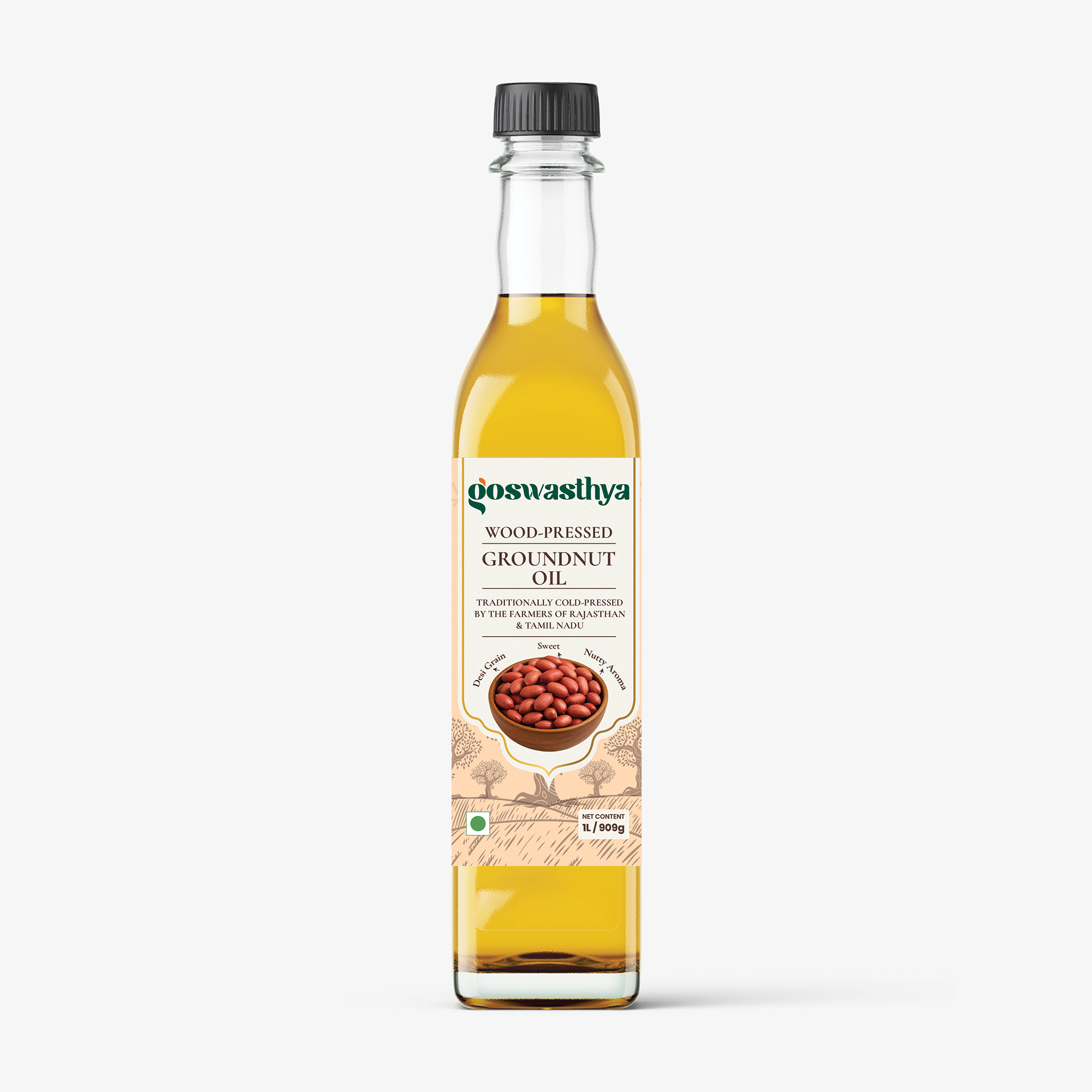 Wood Cold Pressed  Groundnut Oil | No chemicals | no preservatives