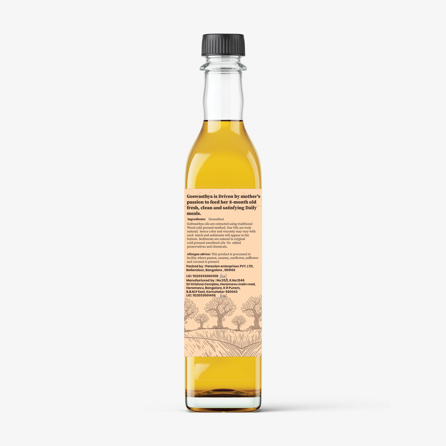 Wood Cold Pressed  Groundnut Oil | No chemicals | no preservatives