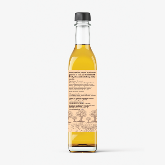 Wood Cold Pressed  Groundnut Oil | No chemicals | no preservatives