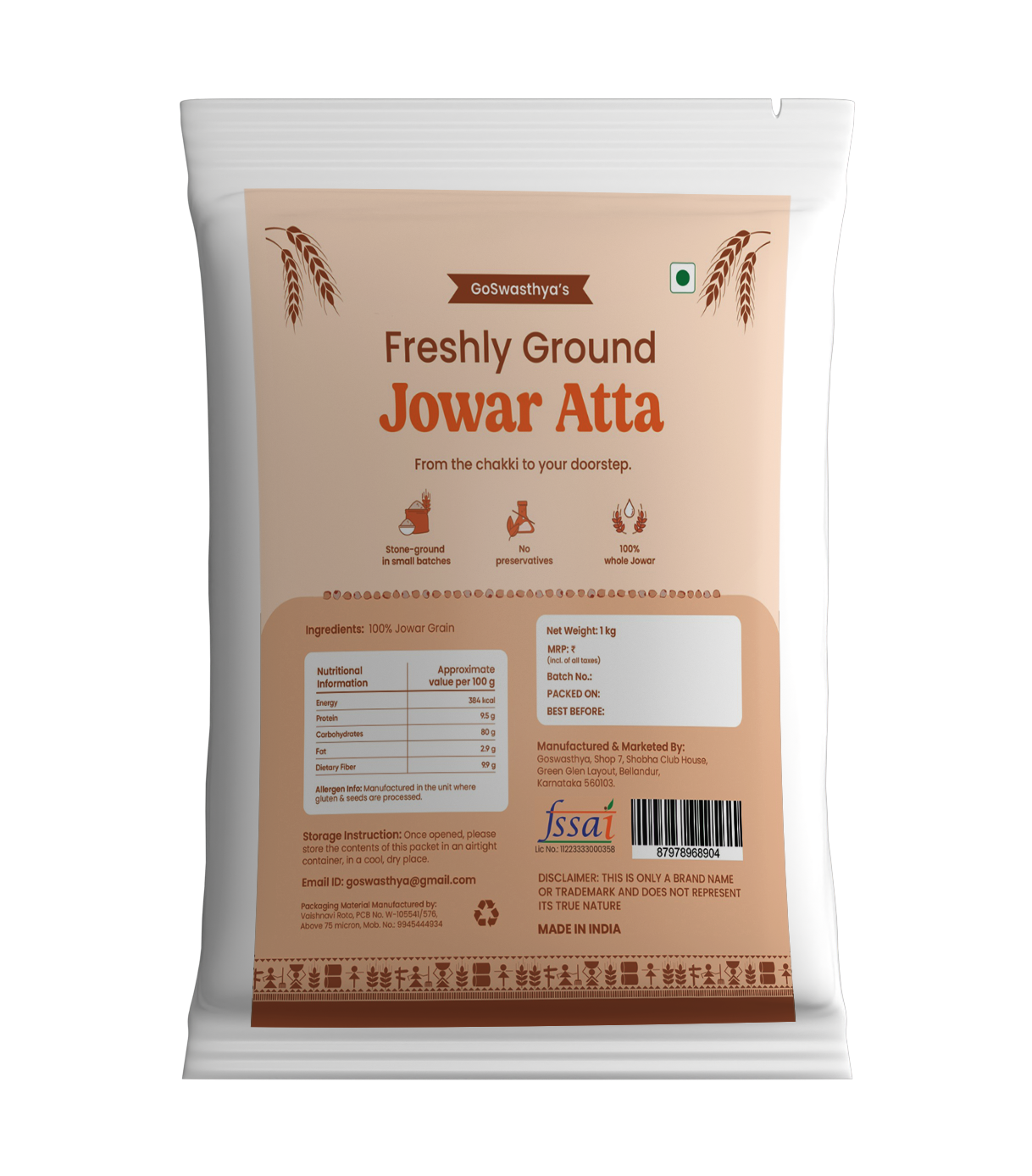 Jowar roti Atta Flour – GoSwasthya
