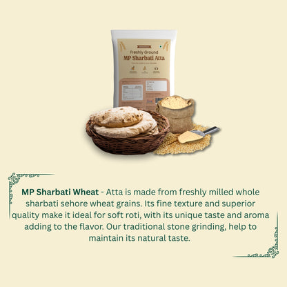 MP Sharbati - 100% Whole Wheat Atta