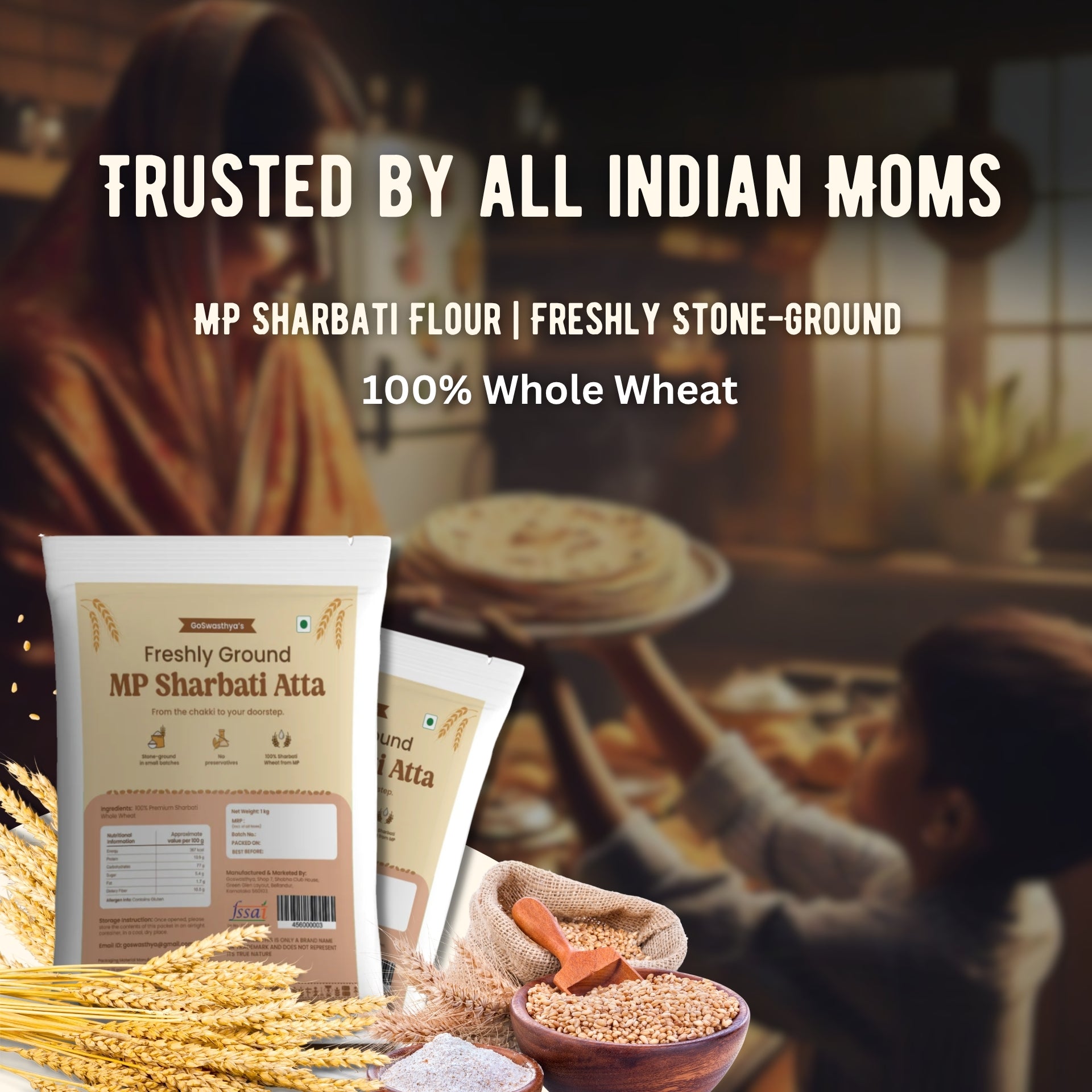 MP Sharbati - 100% Whole Wheat Atta