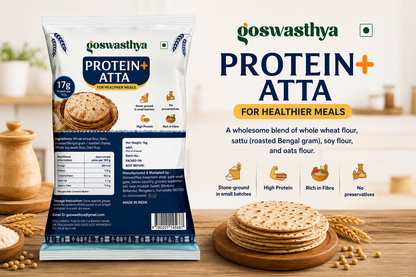GoSwasthya Protein+ Atta – Stone-Ground Multigrain Wheat Flour