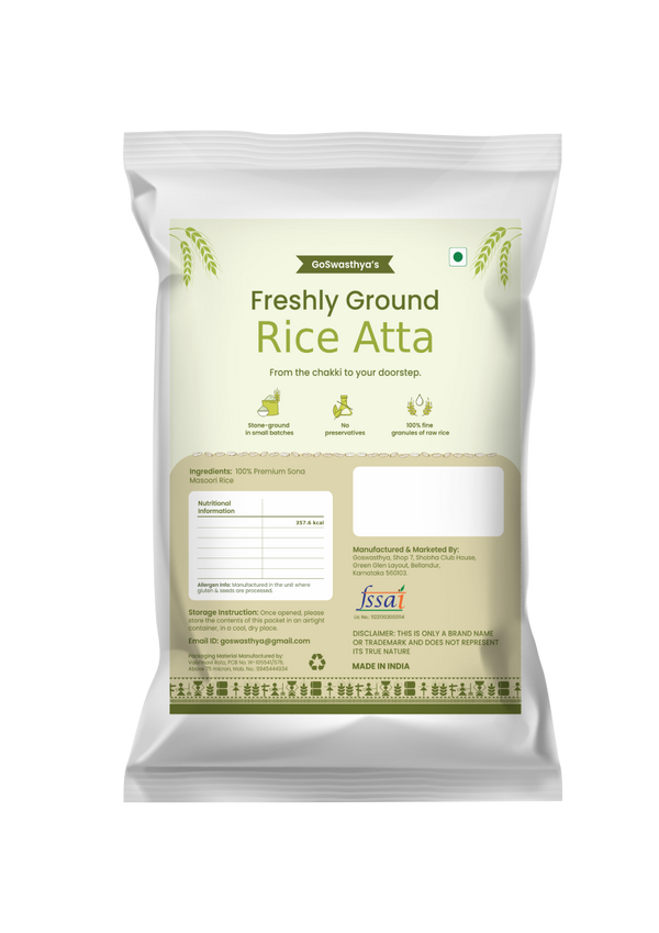 Goswasthya Rice Atta Flour | Stone Ground | 1kg