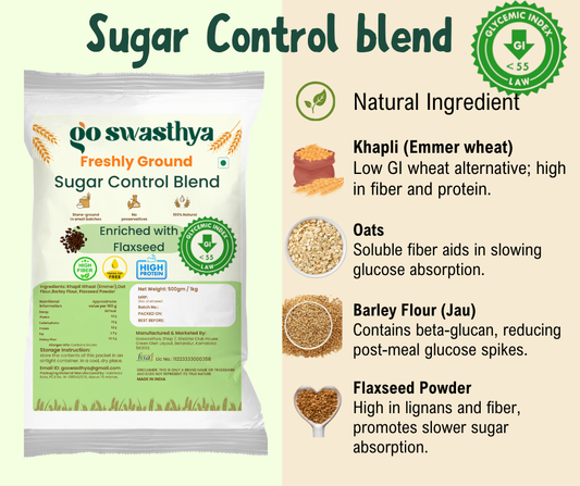 Sugar Care Atta| Ideal for Daily Use| Low GI