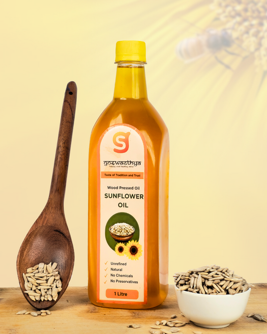 Wood-Cold Pressed Sunflower Oil | 100% Pure and Natural | Sunflower Oil 🌻