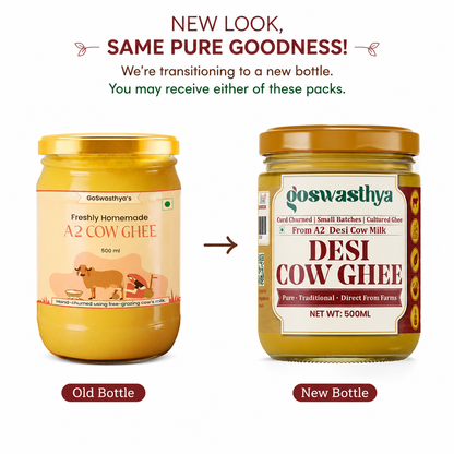 Pure A2 Desi Cow Ghee 500 ml | Crafted the Traditional Way