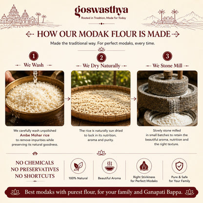 Modak Flour / Peeth | Ambe Mohar | Freshly Milled