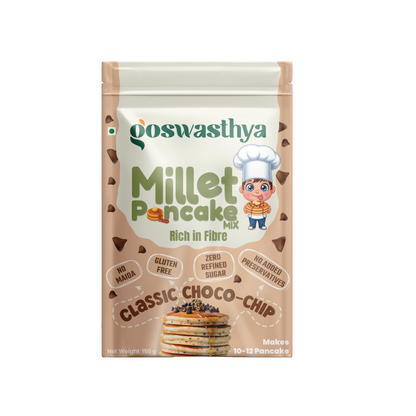 Healthy Millet Classic Choco-Chip Pancake Mix | No Maida | No Refined Sugar | Preservatives