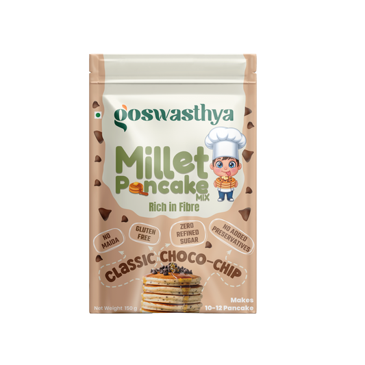 Healthy Millet Classic Choco-Chip Pancake Mix | No Maida | No Refined Sugar | Preservatives