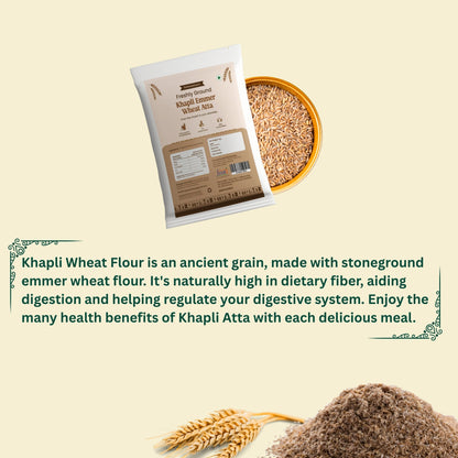 Khapli Emmer Wheat Flour Atta