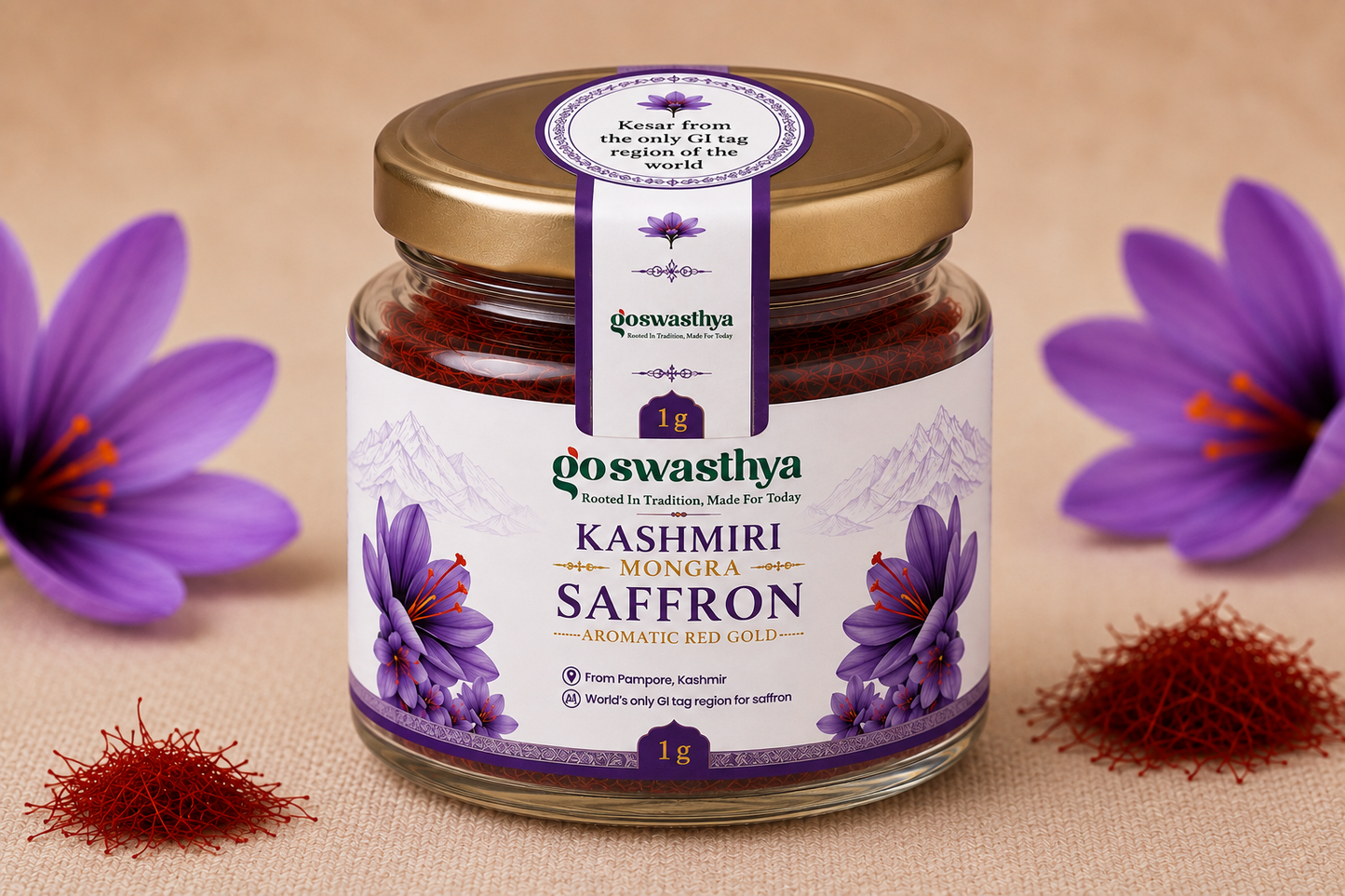 Ganapati Special Combo – Modak Peeth, A2 Ghee, Jaggery & Kesar | GoSwasthya