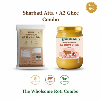 Sharbati Atta + A2 Ghee Combo Hero - Corrected