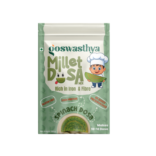Spinach Dosa Mix – Gluten-Free | Protein Rich | No Maida | No Preservatives